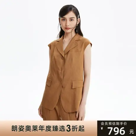 LANCY/俪雅商场同款女装新款夏通勤西装马甲女士潮流时尚马夹图片