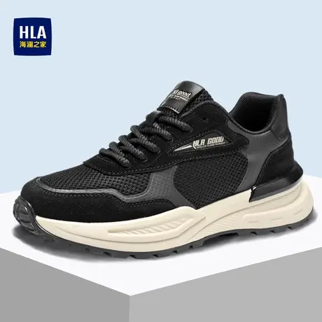 HLA/海澜之家男鞋新款春季时尚户外运动鞋增高耐磨休闲跑步鞋男士商品大图