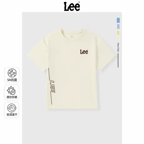 Lee童装儿童速干短袖t恤运动透气男女童同款半袖上衣男童运动衫潮商品大图