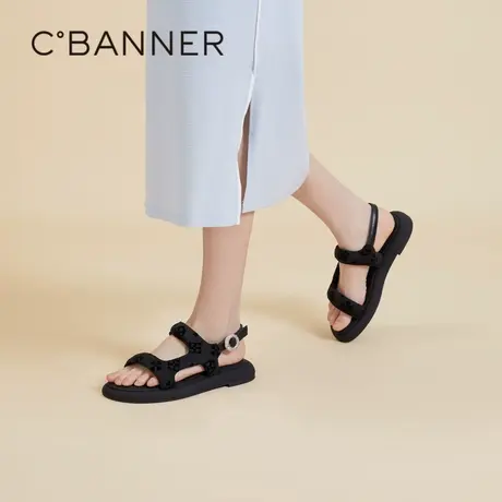千百度 24年夏季新品 休闲凉鞋图片