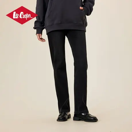 Lee Cooper女裤复古水洗做旧牛仔裤女2025春季新款宽松直筒休闲裤图片