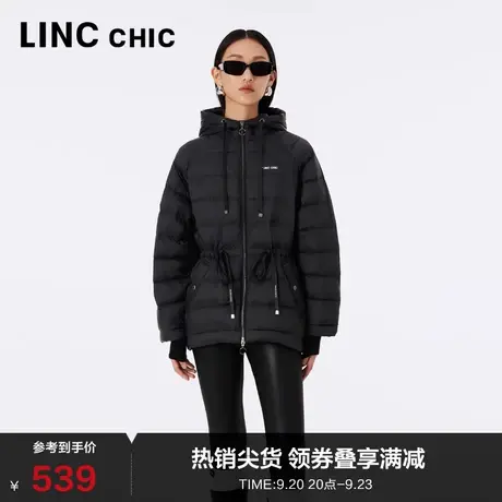 LINCCHIC金羽杰羽绒服女软糯轻薄中长款羽绒服女冬外套Y22802155商品大图