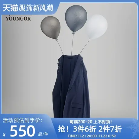 雅戈尔轻便西服春新款男士官方商务休闲超薄潮流修身西装外套2810图片