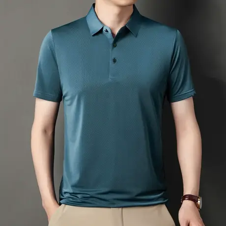 速干翻领短袖polo新款短袖T恤男韩版潮流小衫男士休闲夏季上衣服图片