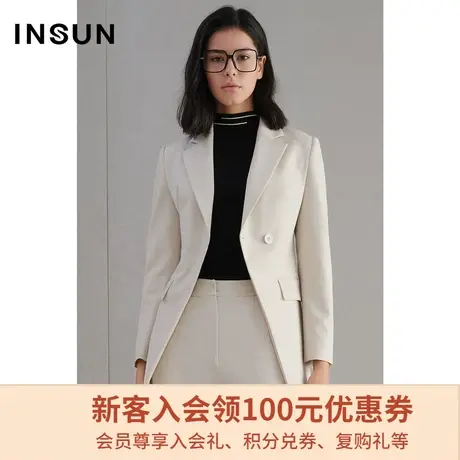 恩裳商场同款春季时尚简约修身显瘦通勤OL职业西装外套女图片