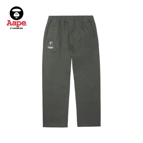 Aape旗舰店男装春夏猿颜徽章字母春夏简约宽松薄款长裤6954XXK商品大图