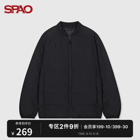SPAO 男士棉服冬季新款立领拉链开衫保暖外套SPJDB4TC13商品大图