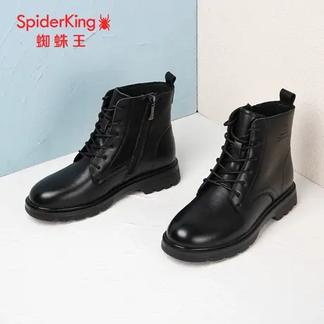 SPIDER KING/蜘蛛王马丁靴女真皮2023秋商场新款短筒单里休闲大众图片
