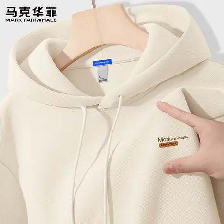 马克华菲休闲卫衣男连帽2025新款秋季男装上衣美式潮牌外套男款X图片