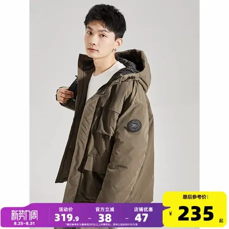 唐狮24秋冬季工装棉衣男士连帽加厚夹棉外套上衣服潮牌保暖棉袄图片