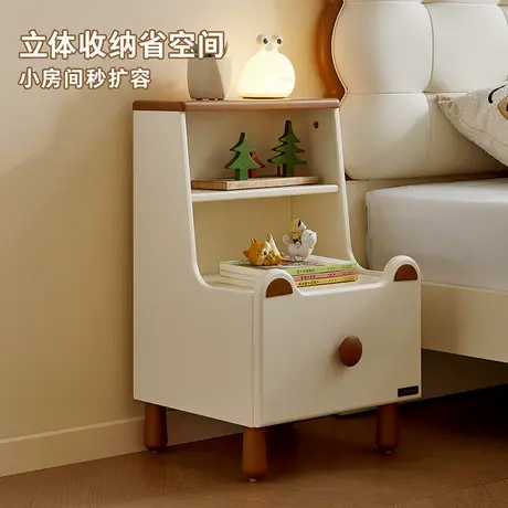 政府补贴全友家居简约现代儿童床头柜卧室床边收纳柜置物架储物柜商品大图