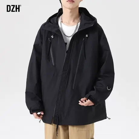 男士高级感冲锋衣男飞行员夹克2023秋季新款男装美式情侣男生外套商品大图