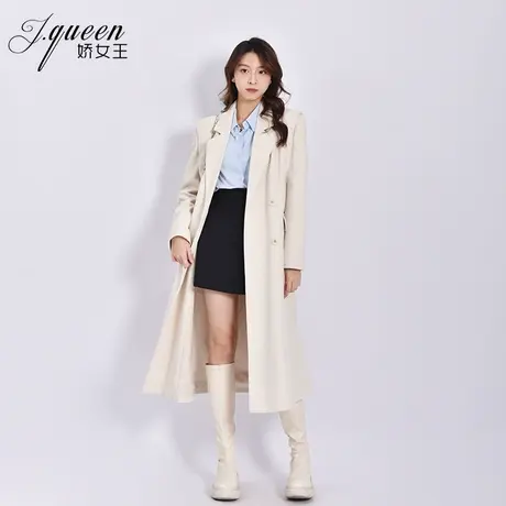 灯芯绒西装大衣女2023秋冬新款简约宽松气质韩系高级感中长款外套商品大图