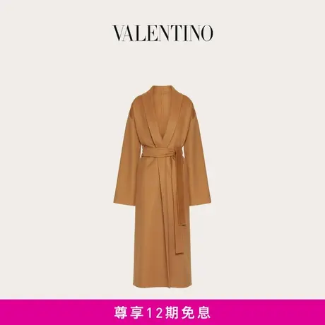 【24期免息】华伦天奴VALENTINO女士COMPACT DRAP羊毛和羊绒大衣图片
