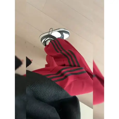 高腰阔腿裤女2024新款春季百搭韩版宽松显瘦学生运动休闲拖地长裤商品大图