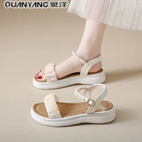 踩屎感凉鞋女外穿夏季2024新款淑女公主鞋配裙子百搭休闲女鞋舒适商品大图