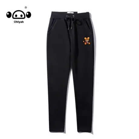 Ohlyah休闲裤女潮流百搭四季运动裤春秋款卫裤子宽松束脚九分裤女商品大图