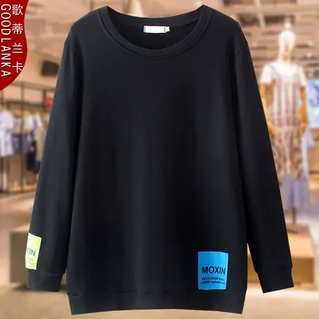 中年40-50岁胖妈妈春秋款卫衣2022新款洋气时尚加肥加大码上衣女图片