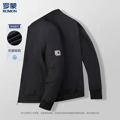 【袖章印花】罗蒙男棒球领夹克外套时尚夹克男士外套商品大图
