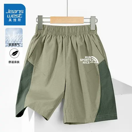 真维斯童装男童裤子2025新款薄款男孩短裤夏季运动夏装儿童工装裤图片