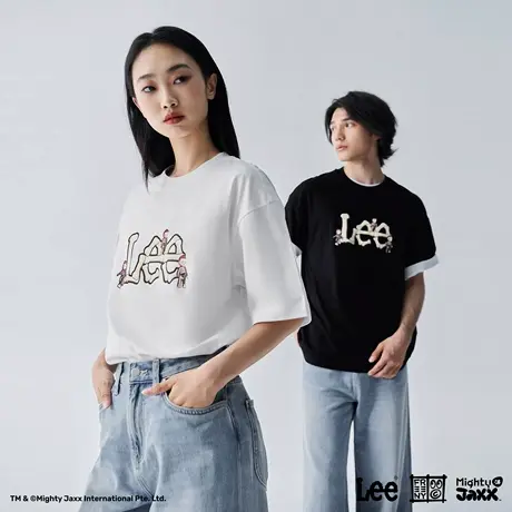 【MIGHTY JAXX联名】Lee商场同款25早秋新舒适版男女同款短袖T恤商品大图