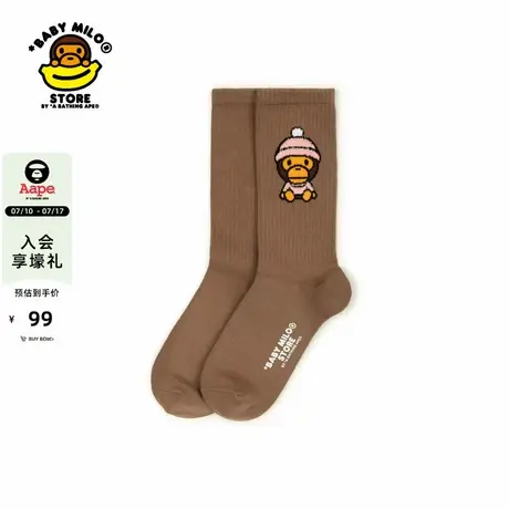 BABY MILO STORE配饰卡通小猴图案中筒袜4407XXP商品大图