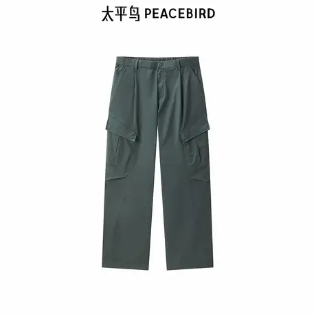 【商场同款】太平鸟男装纯色宽松工装休闲裤潮时尚裤子B2GLE3273图片