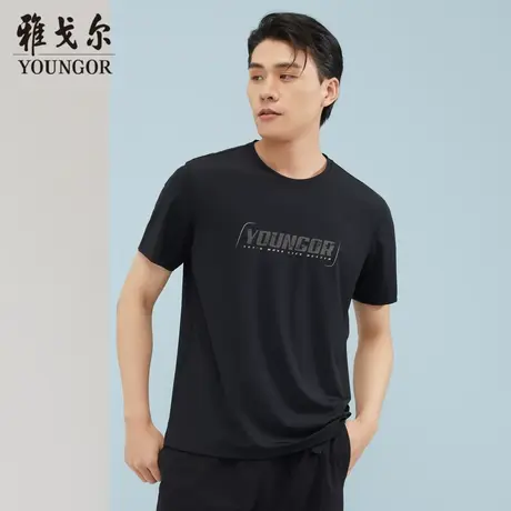 雅戈尔奥莱 商场同款男士短袖T恤新款官方正品商务休闲短袖POLO衫商品大图