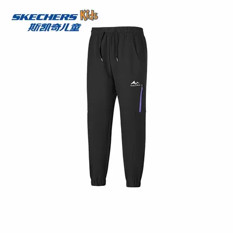 Skechers斯凯奇女童宽松梭织长裤户外宽松舒适时尚百搭运动长裤商品大图