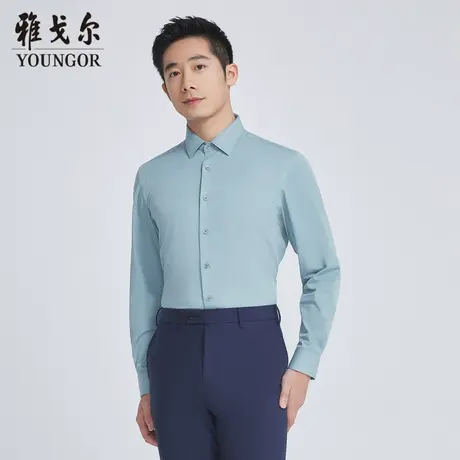 雅戈尔奥莱 商场同款男士长袖衬衫秋季新款官方商务长袖衬衫商品大图