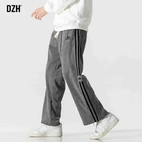 男士灯芯绒休闲裤男秋季潮牌男裤2024新款美式复古裤子直筒裤男款商品大图