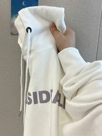 早秋连帽卫衣女款落肩宽松慵懒风oversize潮牌美式高街外套上衣图片