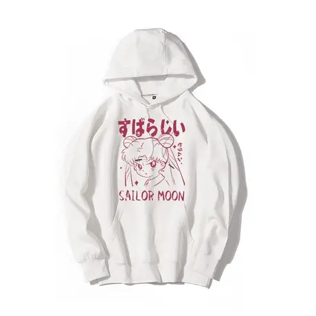 秀洛美少女战士动漫周边二次元水冰月秋冬女士连帽宽松卫衣服帽衫商品大图