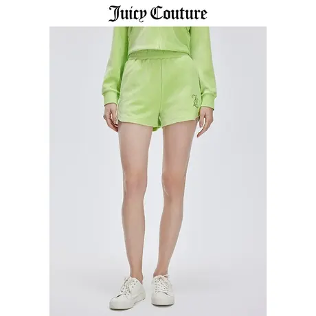Juicy Couture橘滋春夏新款短裤美式热裤运动天鹅绒丝绒休闲裤女商品大图
