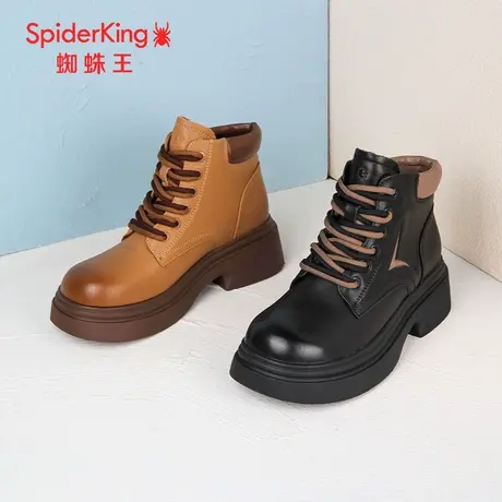 SPIDER KING/蜘蛛王大黄靴真皮2023秋商场新款马丁靴工装休闲户外图片