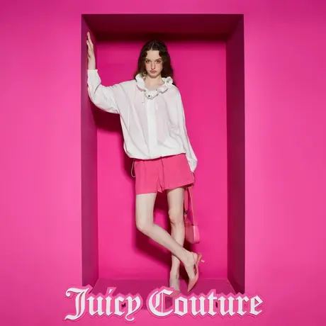 Juicy Couture橘滋23新款率性柔美可抽式荷叶领轻薄女外套图片