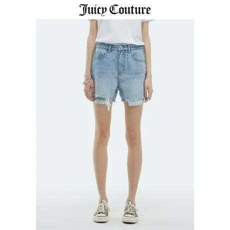 Juicy Couture橘滋短裤女2023夏季新款美式复古高腰牛仔休闲裤潮商品大图