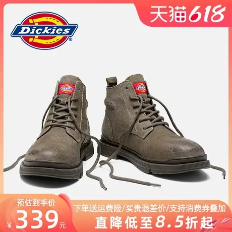 Dickies马丁靴男夏季男鞋棉鞋加绒雪地靴男士皮鞋工装靴中帮男靴商品大图