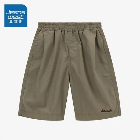 P6真维斯童装2025夏季新款简约帅气男童百搭休闲户外五分裤短裤商品大图