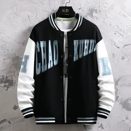 2023春秋季立领棒球服外套男潮流宽松潮牌青少年学生休闲薄款夹克商品大图