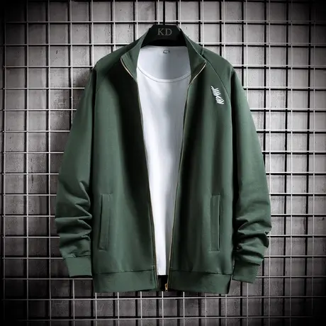 外套男士卫衣春秋季2023新款韩版潮流立领开衫拉链衫男装上衣服男商品大图