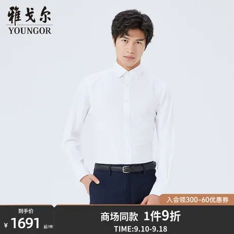 【商场同款】雅戈尔男士长袖衬衫秋季新款官方商务休闲衬衫S3489商品大图