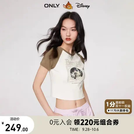 ONLY奥莱2023夏季新款迪士尼小鹿斑比DISNEY联名款T恤女商品大图