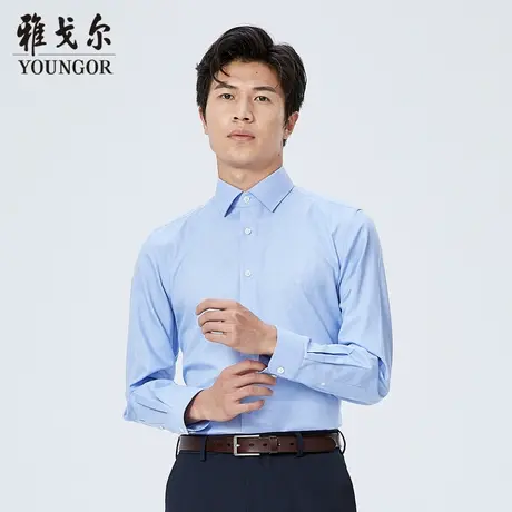 雅戈尔奥莱 商场同款男士长袖衬衫秋冬新款官方商务休闲长袖衬衫商品大图