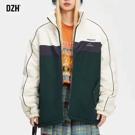 中性风立领棉服男女同款冬季加厚休闲棉衣外套潮高级感2023年新款商品大图