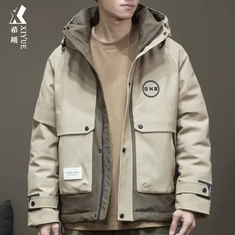 机能90%鸭绒羽绒服男情侣2023冬季新款高级感男士大码中性风外套商品大图