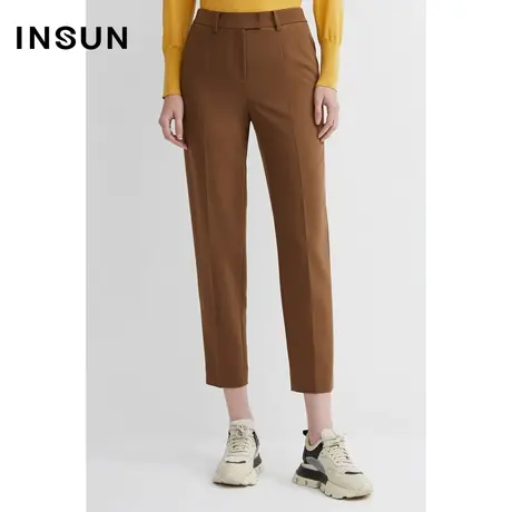 INSUN恩裳春季修身小脚裤挺括感西裤图片