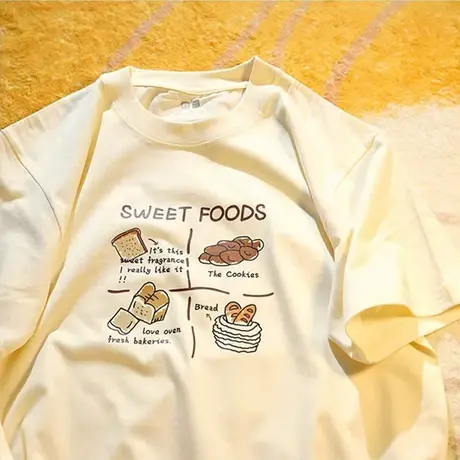 简约纯棉打底衫内搭中长款2024年新款正肩短袖T恤女百搭圆领半袖商品大图