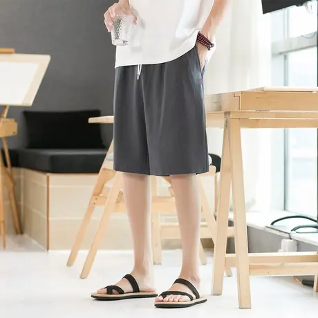 清仓捡漏短裤男夏季潮牌冰丝五分裤子宽松透气休闲大裤衩运动马裤商品大图