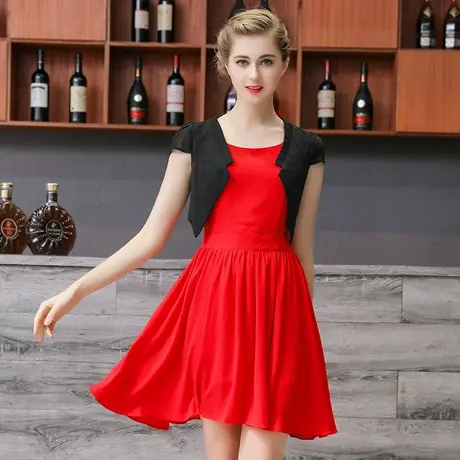 2023新款网纱小坎肩女夏薄款短外套公主裙外搭小披肩短款时尚开衫图片